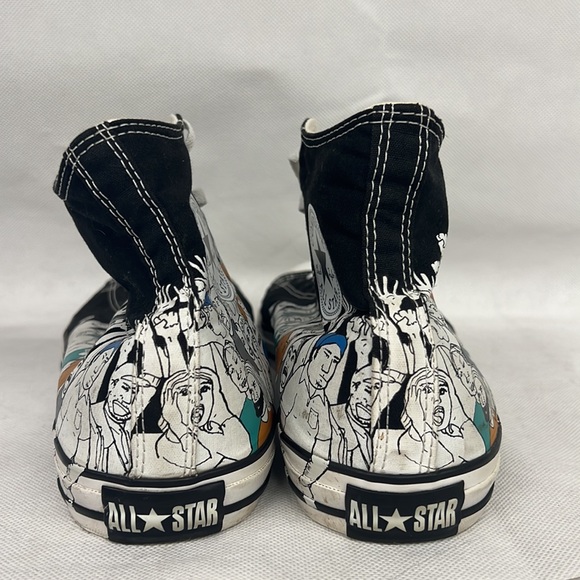 Converse All Star Chuck Taylor Hi Top Long Neck People Shoes Sz Mens 12 WMN 14 - Picture 7 of 8